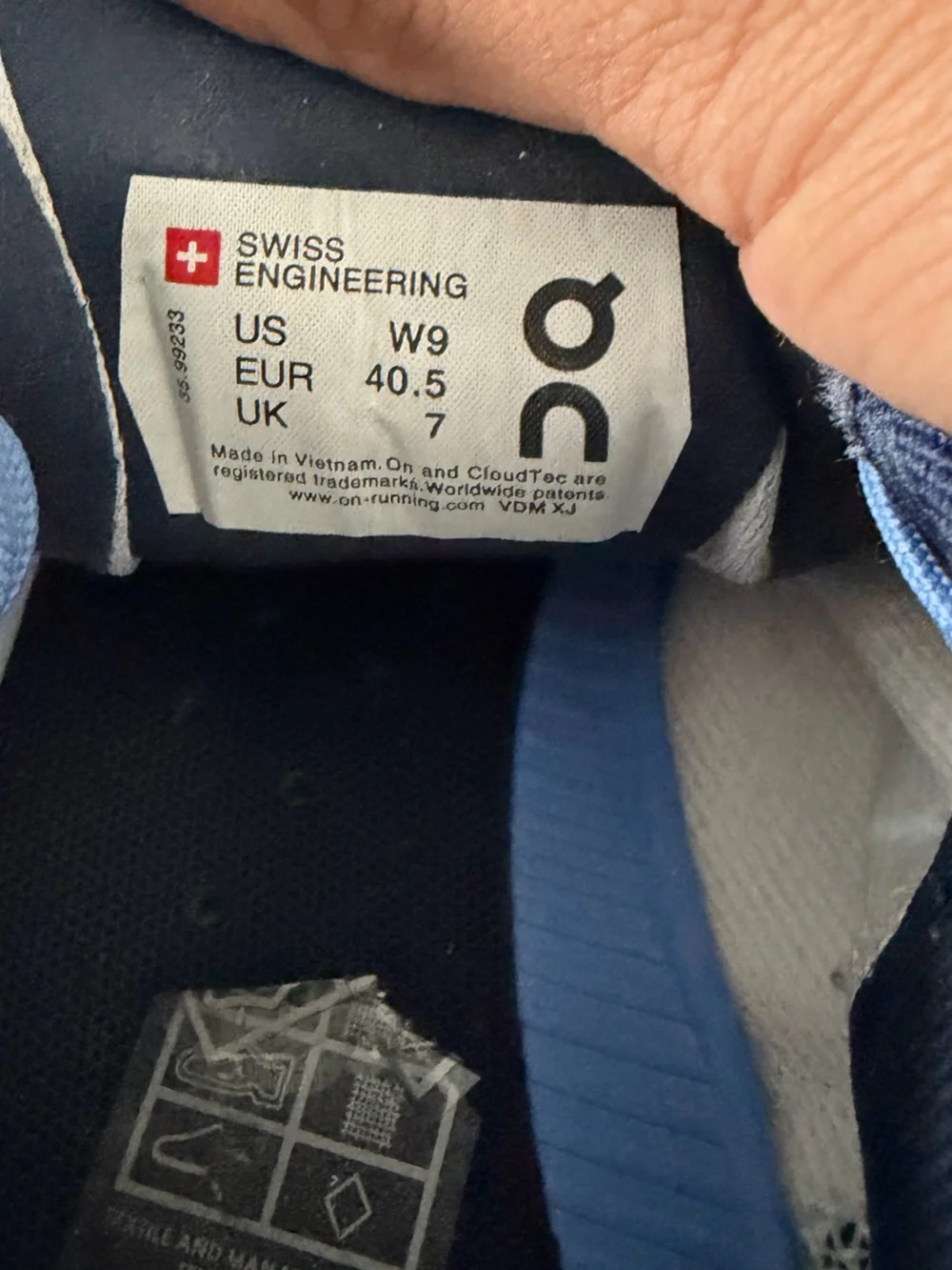 On Running Women's Gradient Blue to White On Cloud Sneakers